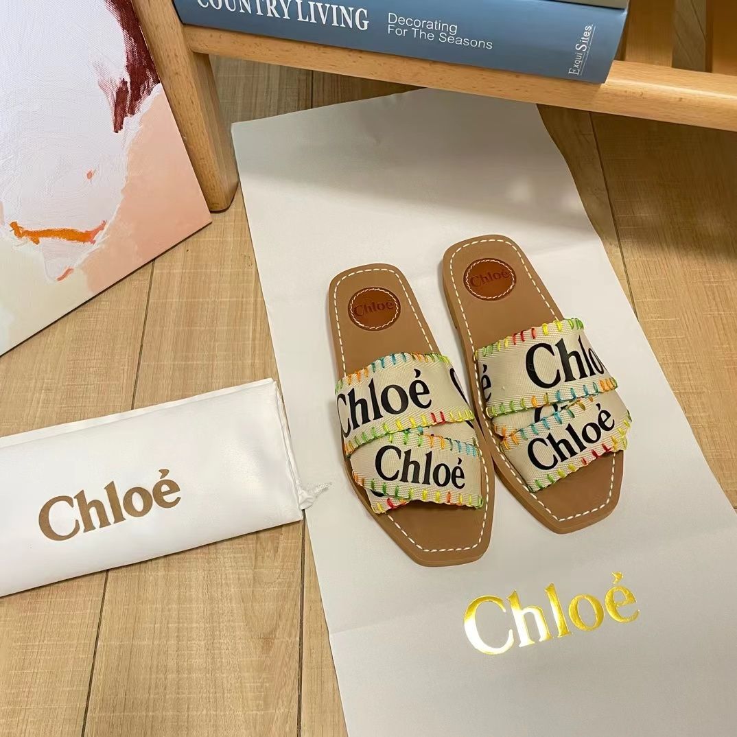 在庫一掃セール Chloe（クロエ）Woody フラットミュール サンダル