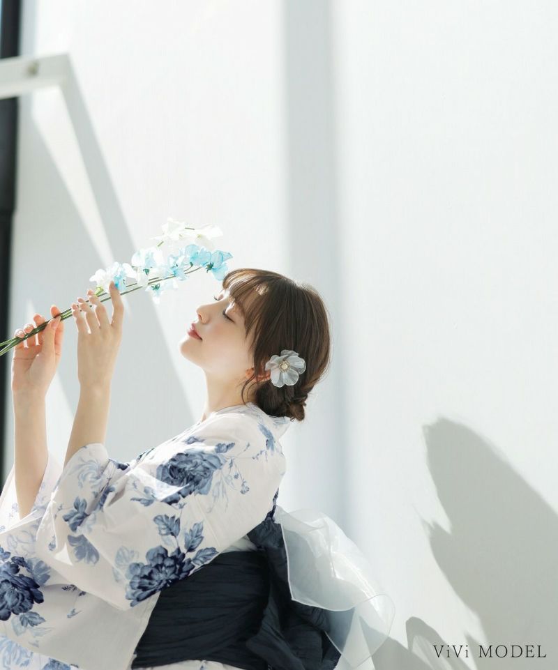 水彩の勿忘草色】Dita ディータ 浴衣 5点セット レディース 2025
