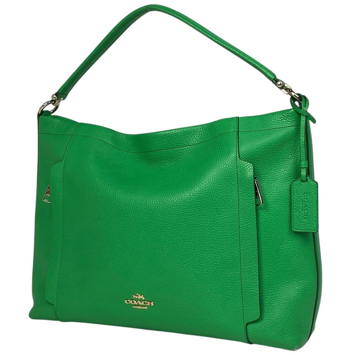 コーチ COACH 2way ショルダーバッグ ハンドバッグ レザー 緑 【公式通販】