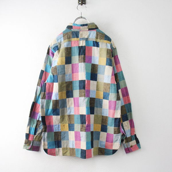 キャピタル　コットン　シャツ KAPITAL コットン シャンブレー シャツ 刺繍入り | ミスターポーター