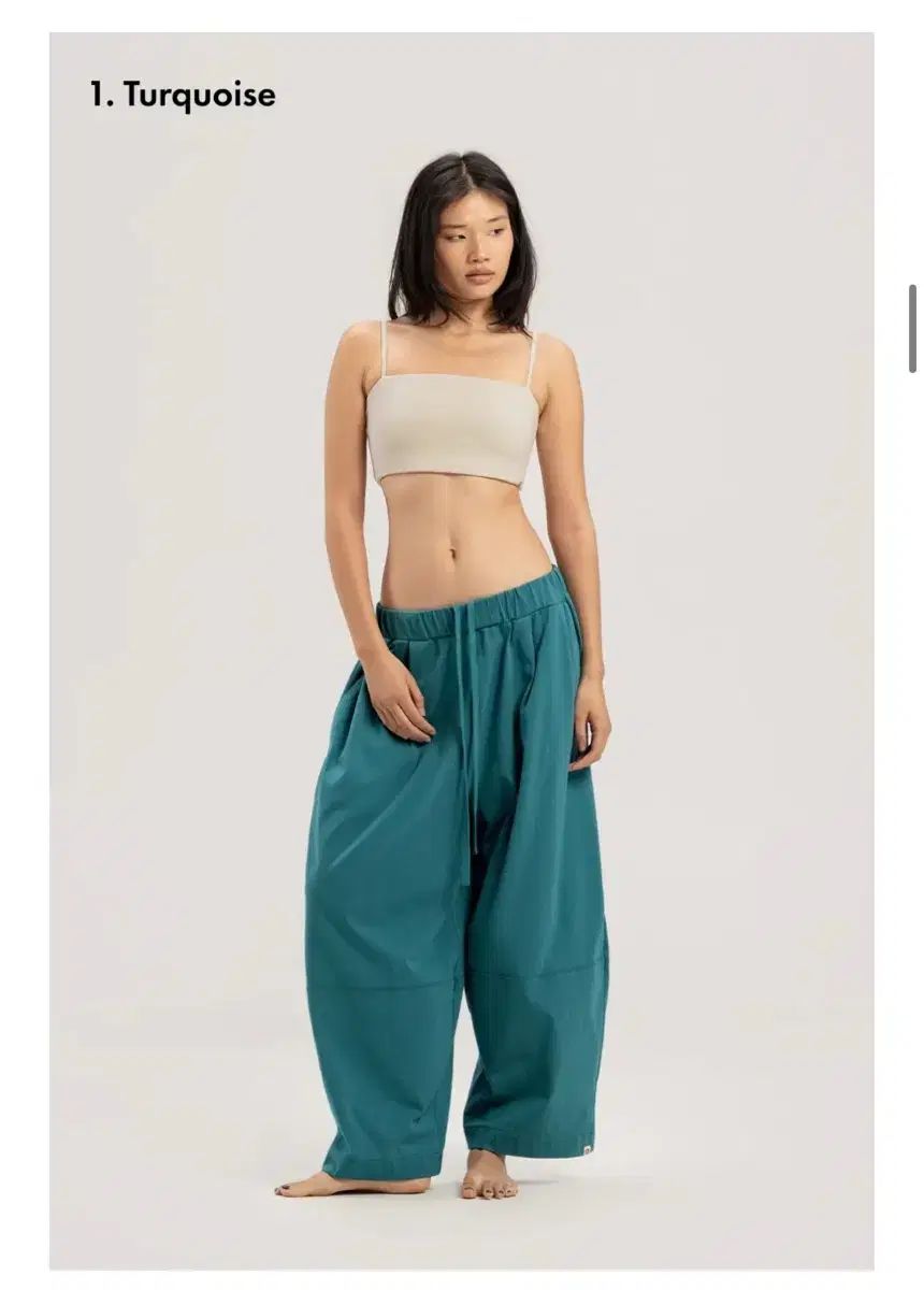 BUDHI MUDRA wide panel pants Turquoise m
