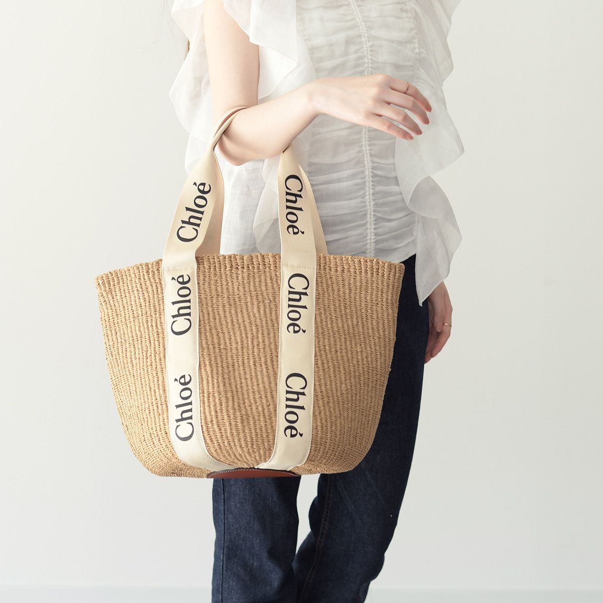 Chloé ベージュ 巾着型かごバッグ　クロエ 楽天市場】巾着（ブランドクロエ）（バッグ｜バッグ・小物
