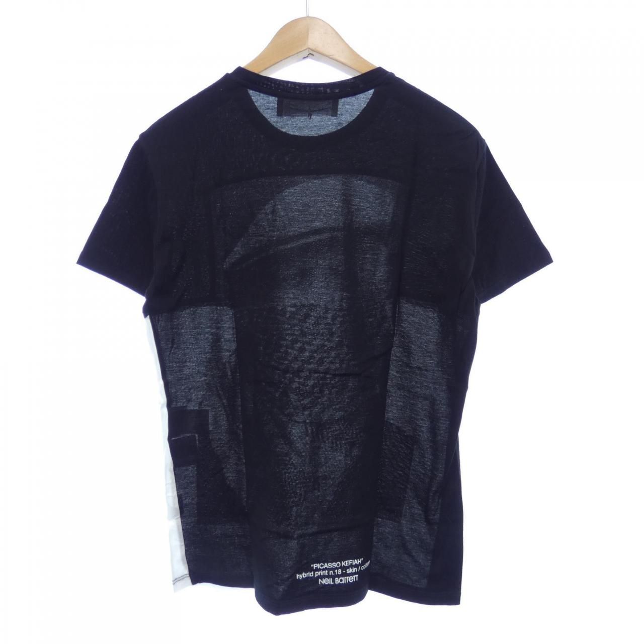 ニールバレット NeilBarrett 半袖Tシャツ サイズM - 白×黒 メンズ 