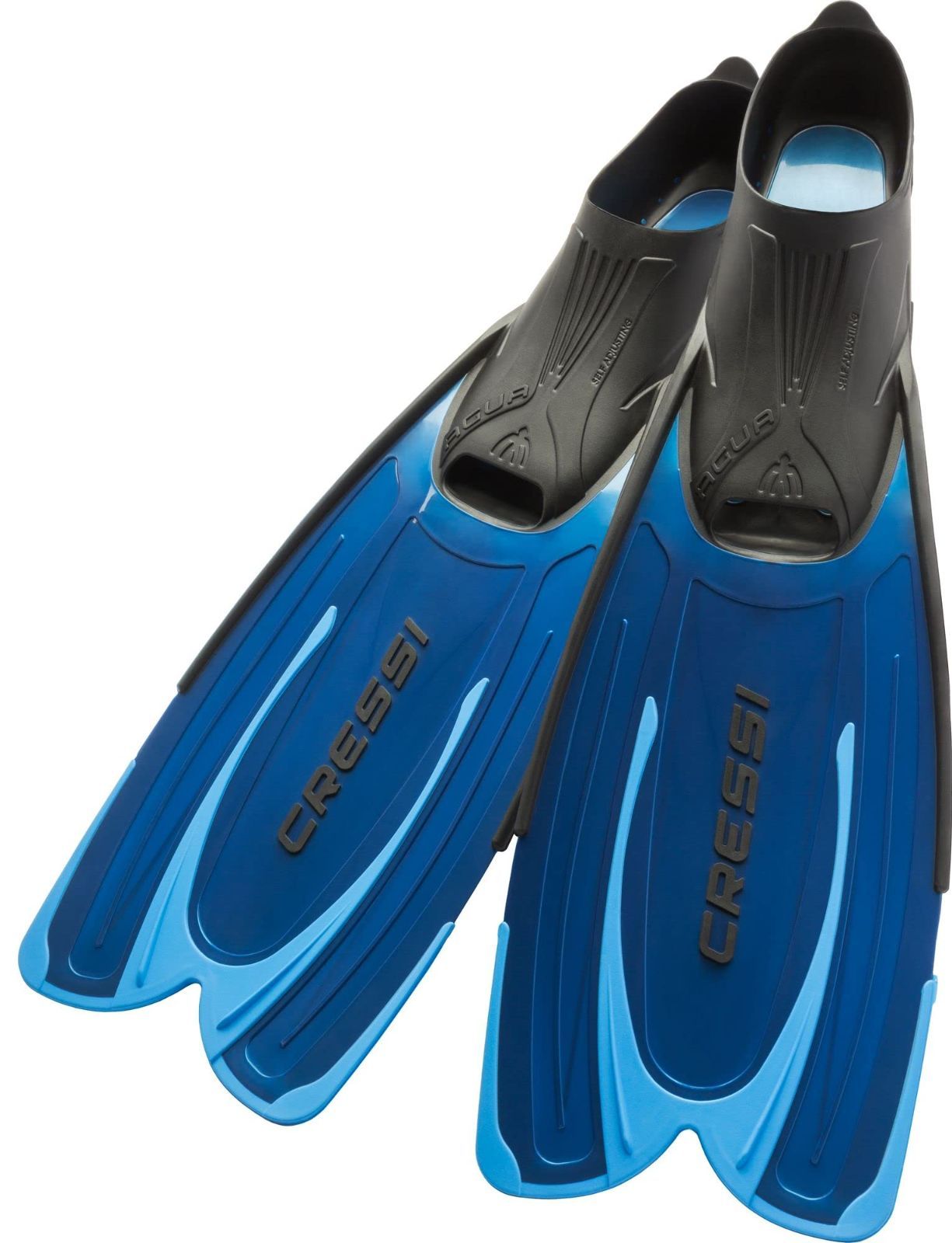 【在庫セール】フルフット ] ロングブレード AGUA [ ブラック フィン スイム 【正規品】 シュノーケリング CRESSI