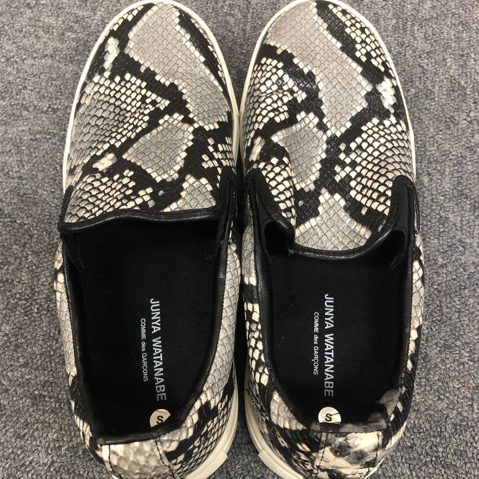 JUNYA WATANABE MAN パイソン レザー スリッポン スニーカー シューズ 