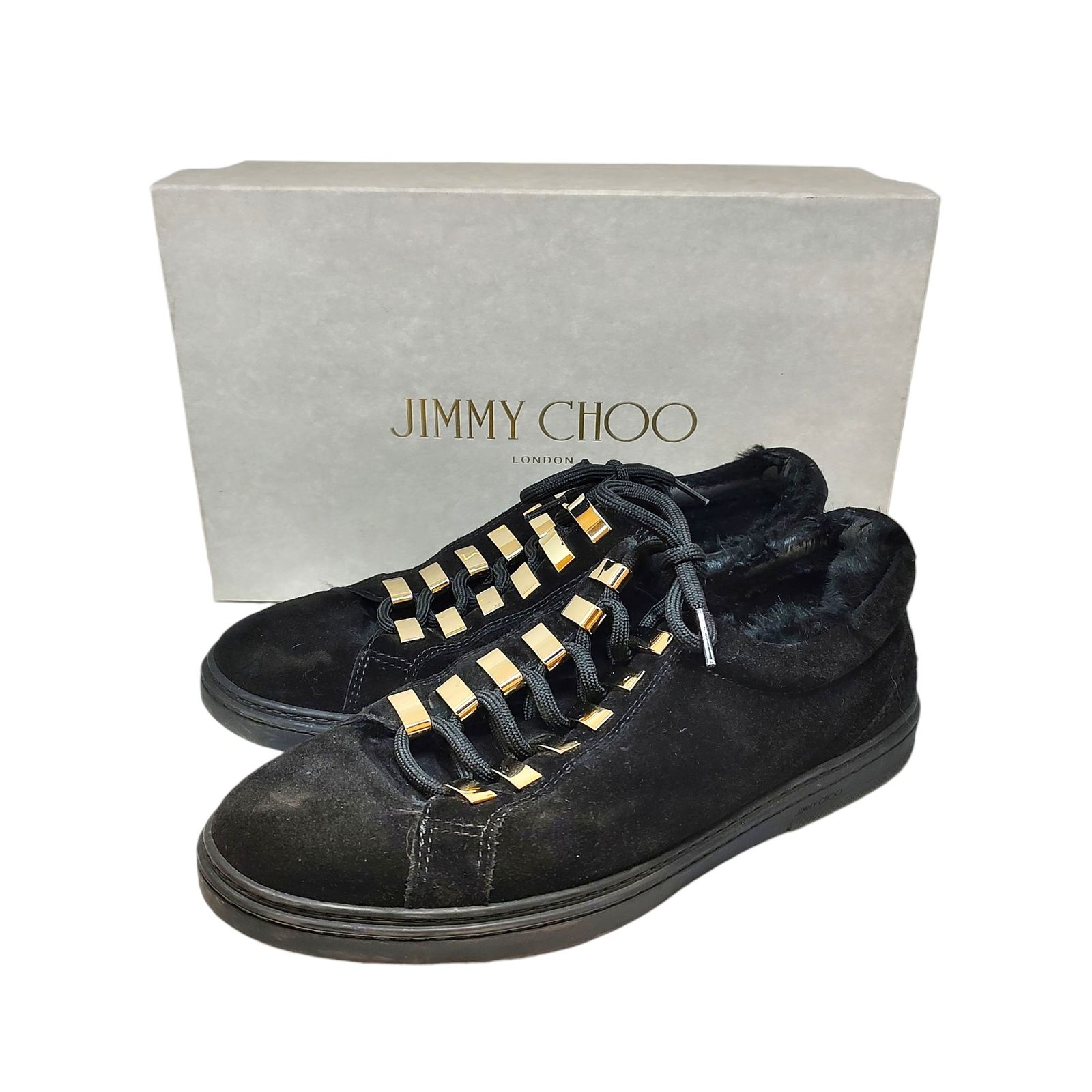 JIMMY CHOO ジミーチュウ スタースタッズ ファー スニーカー 43  