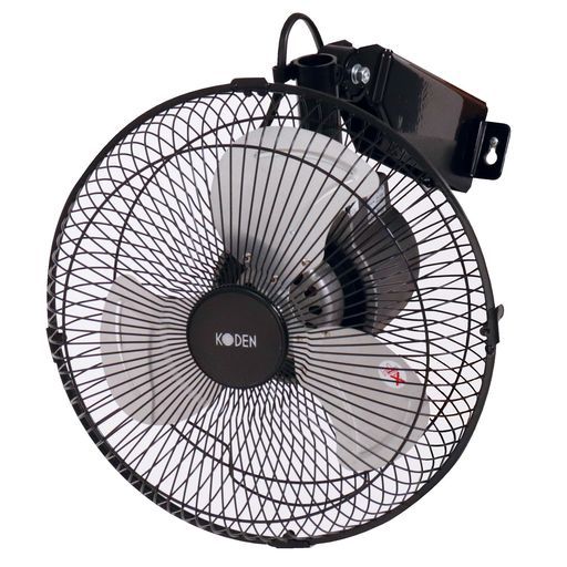 広電 KODEN 工業扇工場扇業務用扇風機ミニ25cm壁掛け型省スペースブラック上下左右360°ラウンドムーブ送風自動首振り風量3段階アルミ羽根持ち運び簡単ブラックCFF253WMA-AZ
