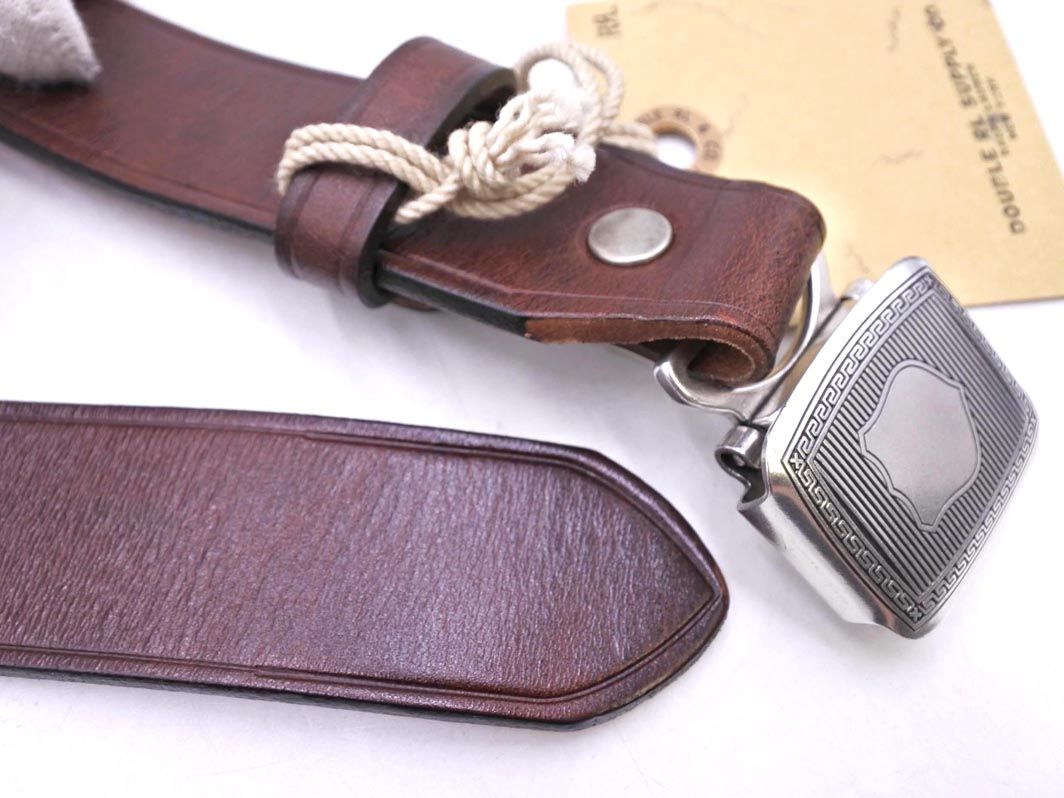 DOUBLE RL ブラウンレザーベルト　RRL サイズ32 新品 RRL ダブルアールエル DOUBEL RL SUPPLY CO RALPH LAUREN
