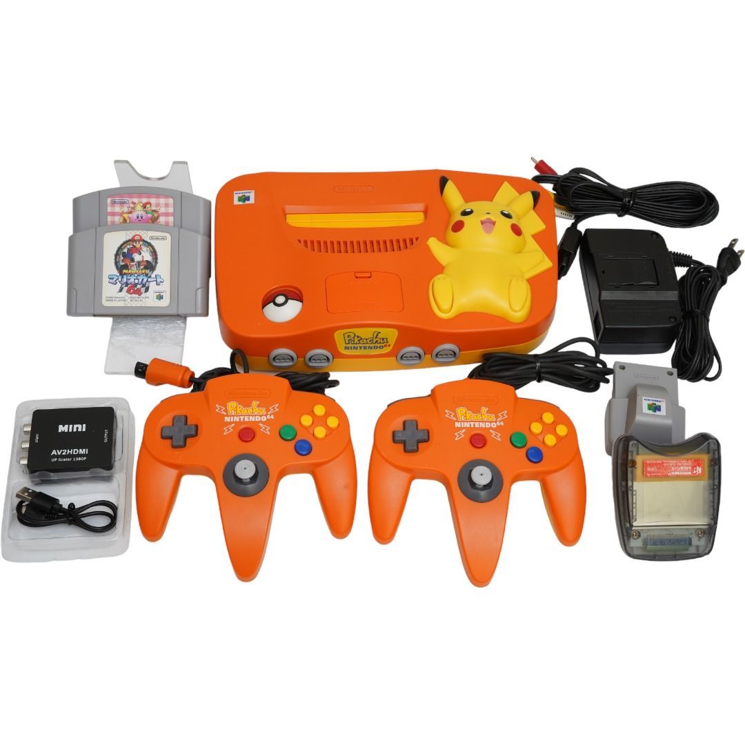 HDMI変換器付き】 NINTENDO64 任天堂 ニンテンドー64 ピカチュウ 