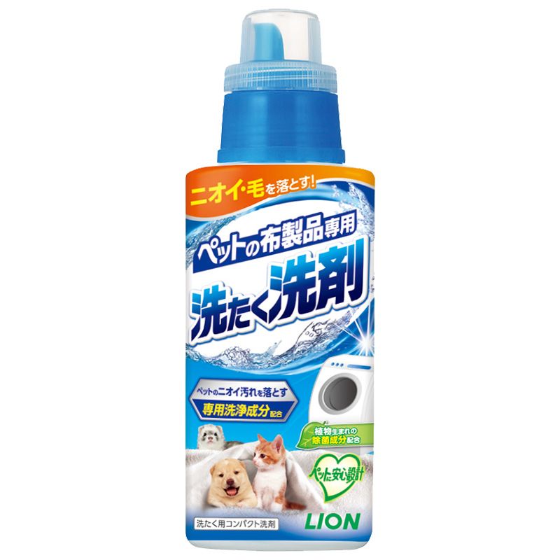 【同梱不可】【16個セット】ライオンペット ペットの布製品専用洗たく洗剤400g