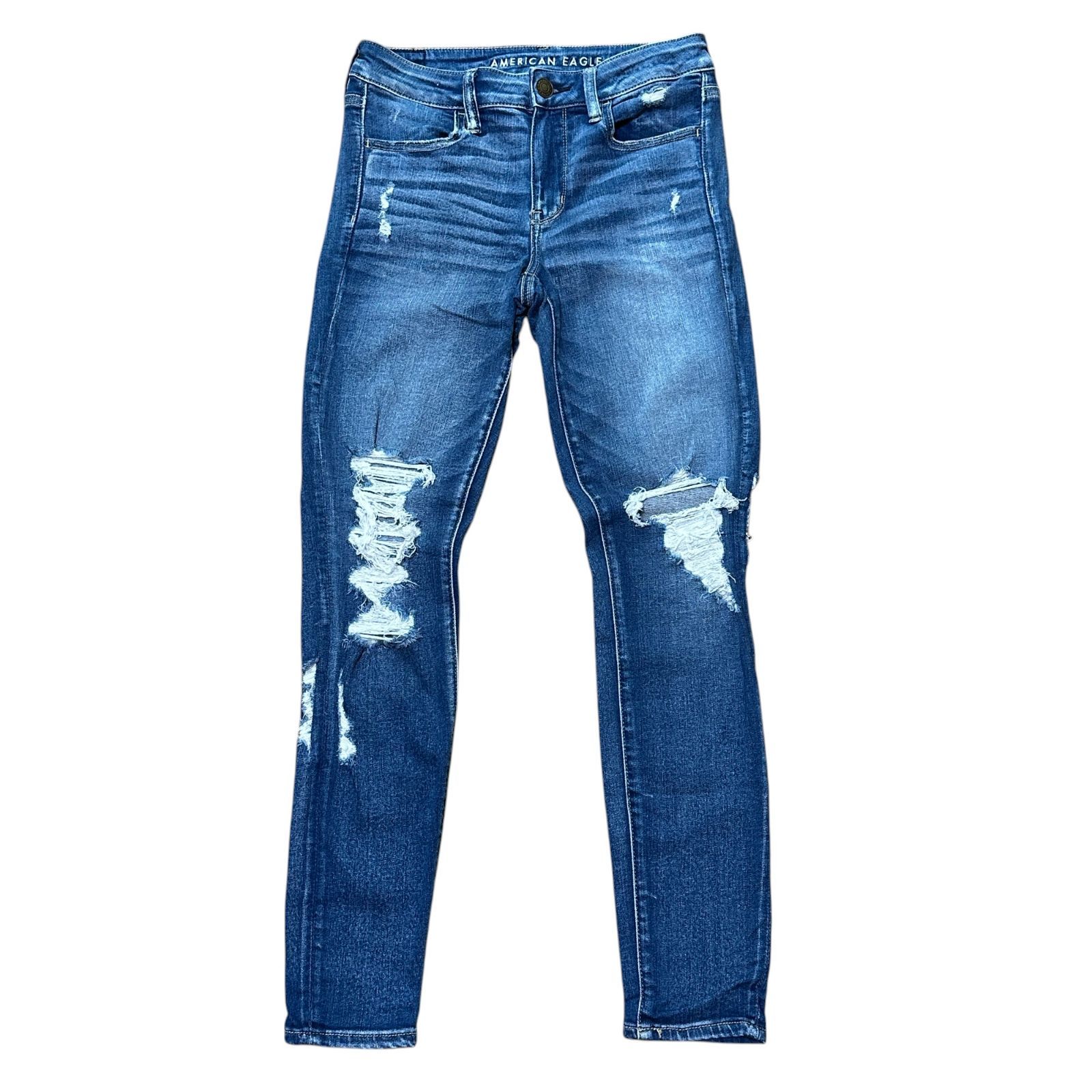b1268【AMERICAN EAGLE】JEGGING　ジェギング　クラッシュ b1268 AMERICAN EAGLE Jeggings with Crashing/Distressing