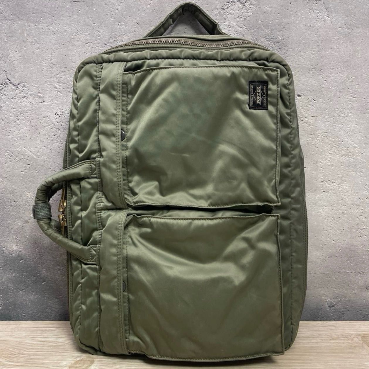 PORTER タンカー 3way リュック カーキ セージグリーン
