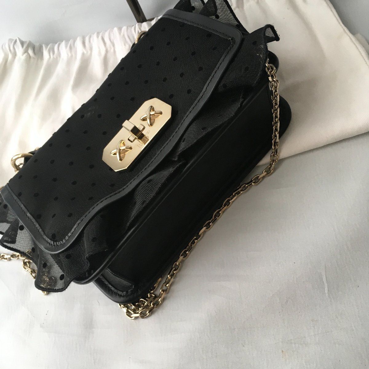 美品 RED VALENTINO レッドヴァレンティノ ロック ラッフル