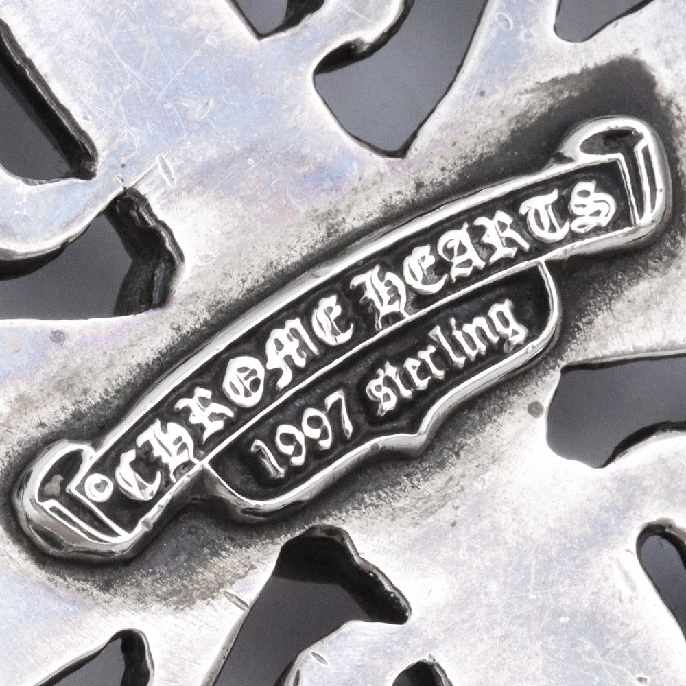 CHROME HEARTS ラージクラシックオーバルクロスバックル シルバー