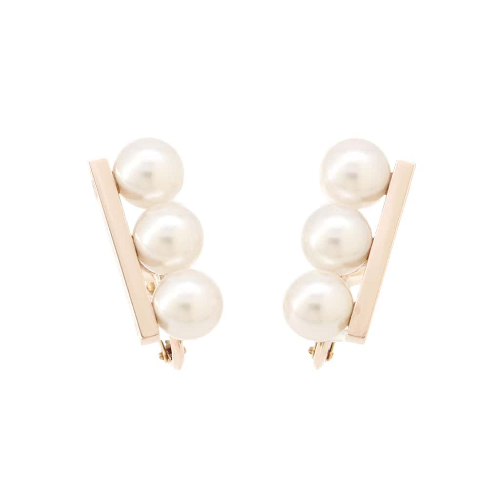 タサキ イヤリング バランス ネオ イヤリング あこや真珠 パール K18PG