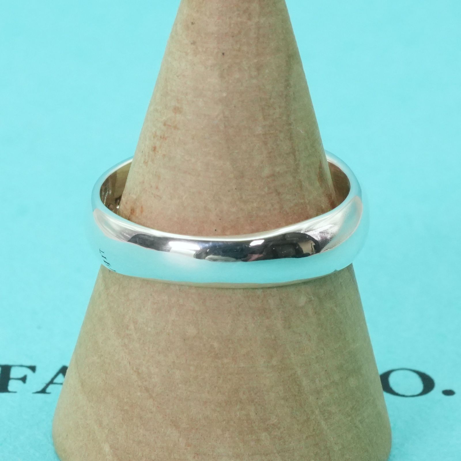 極美品11.5号 ティファニー カーブド ハート シグネット リング25-165