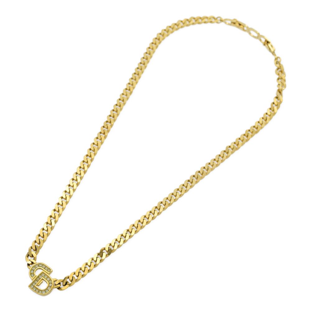 Christian Dior クリスチャンディオール CDロゴ ラインストーン