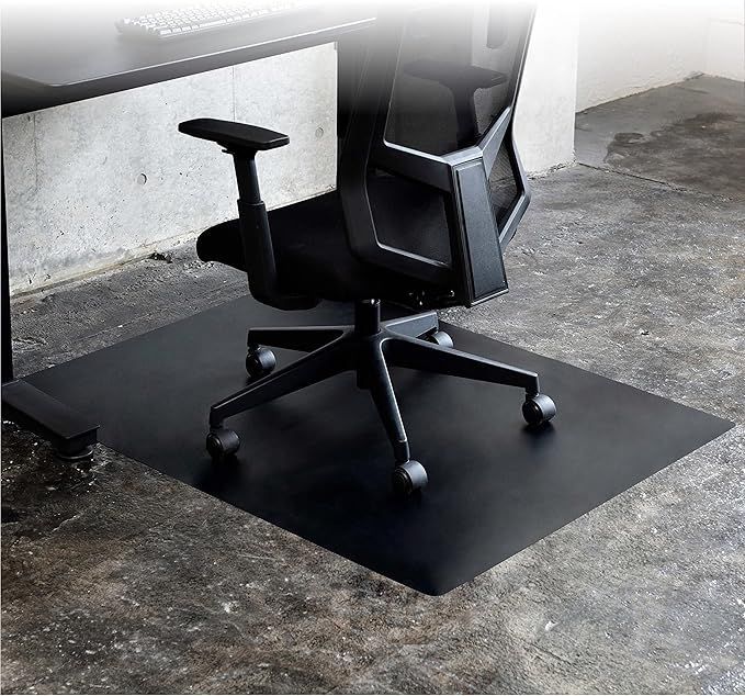 【在庫処分】[山善] チェアマット 椅子 マット 傷防止 シート ゲーミング 120×90cm 1.5mm厚 拭くだけお手入れ チェアーマット 床保護 床 デスクチェアマット ブラック CFM-120(S)(BK)*