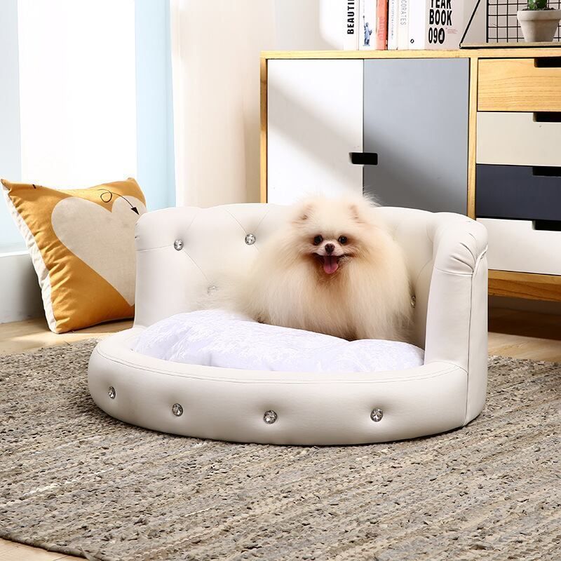 L ペット ペットソファ ベッド ペットハウス ペット布団 クッション 犬 猫 暖かい ふわふわ もふもふ ペット用ベッド ベッドペットソファ 滑り止め 柔らかい 寒さ対策 秋 冬 おしゃれ いぬ ねこ かわいい ピンク ホワイト ブラック
