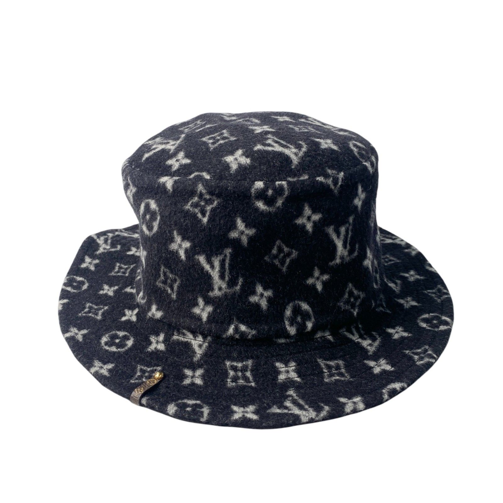 LOUIS VUITTON ブラック バケットハット ルイ ヴィトン LOUIS VUITTON レディース バケットハット