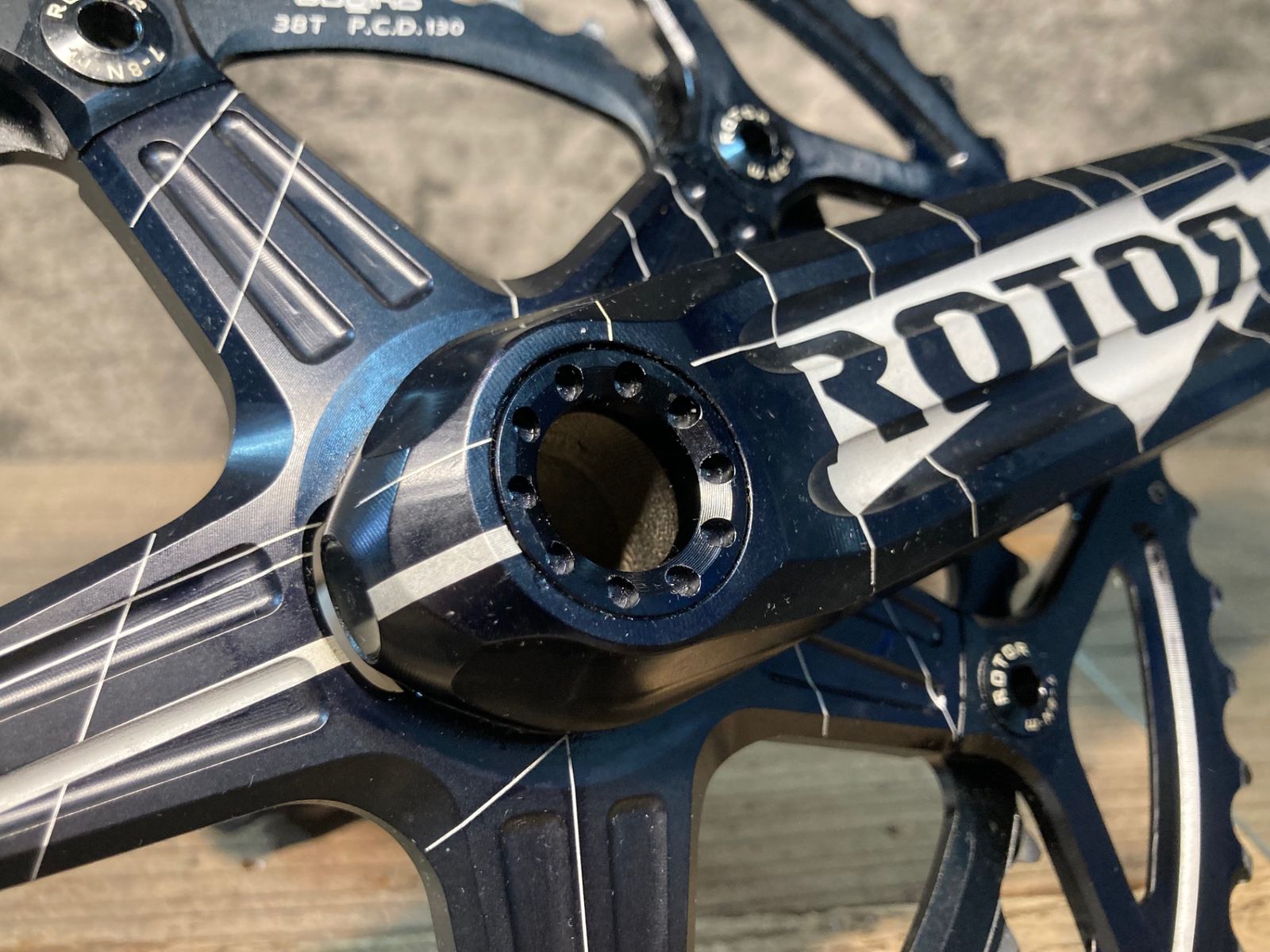 JF778 ローター ROTOR 3D クランクセット Φ24 NoQ 53/38T ロード