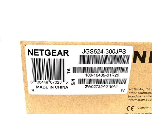 NETGEAR PROSAFE JGS524-300JPS 24ポート ギガビット スイッチハブ