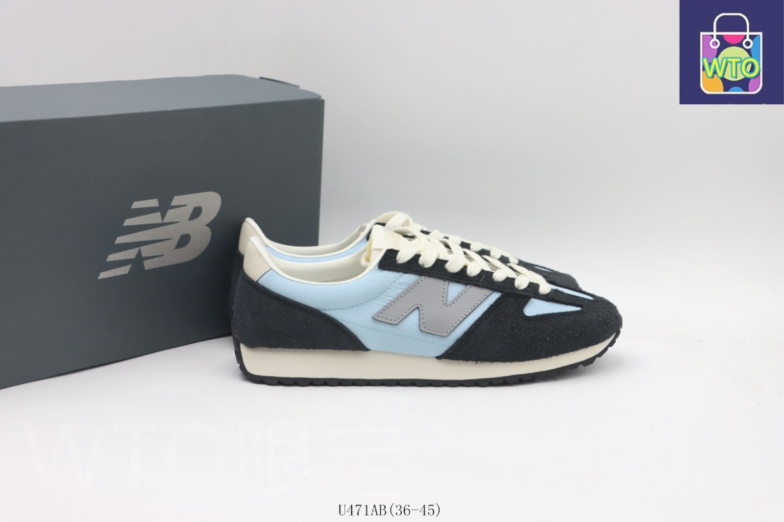  今日 Balance U 471 AB Black - Blue ニュー ンス ブラック ブルー-WTO輸入2 スニーカー キッズシューズ