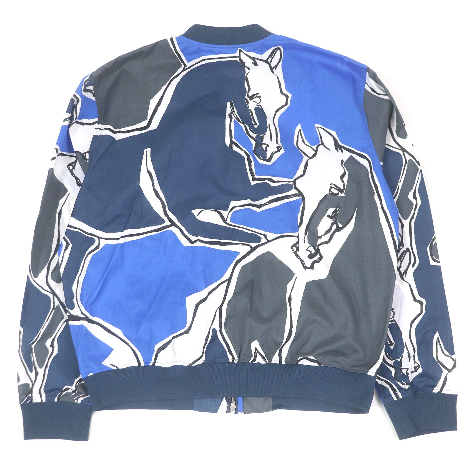 極美品□HERMES エルメス 2021年製 ホース 馬 総柄 薄手