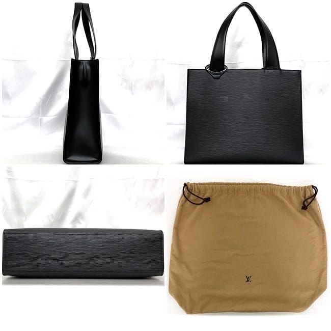 ルイ ヴィトン トートバッグ ジェモ ブラック ノワール エピ M52452