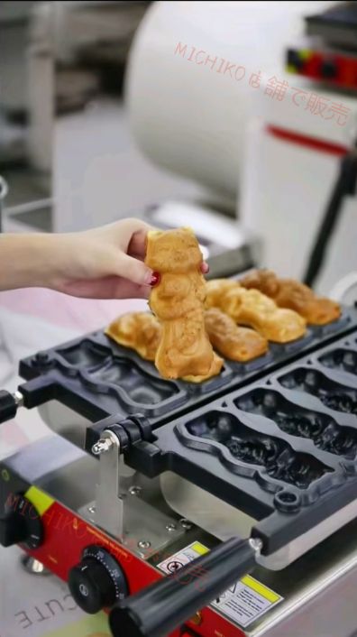 電気式猫抱きたい焼き機 商用 猫抱きたい焼き型