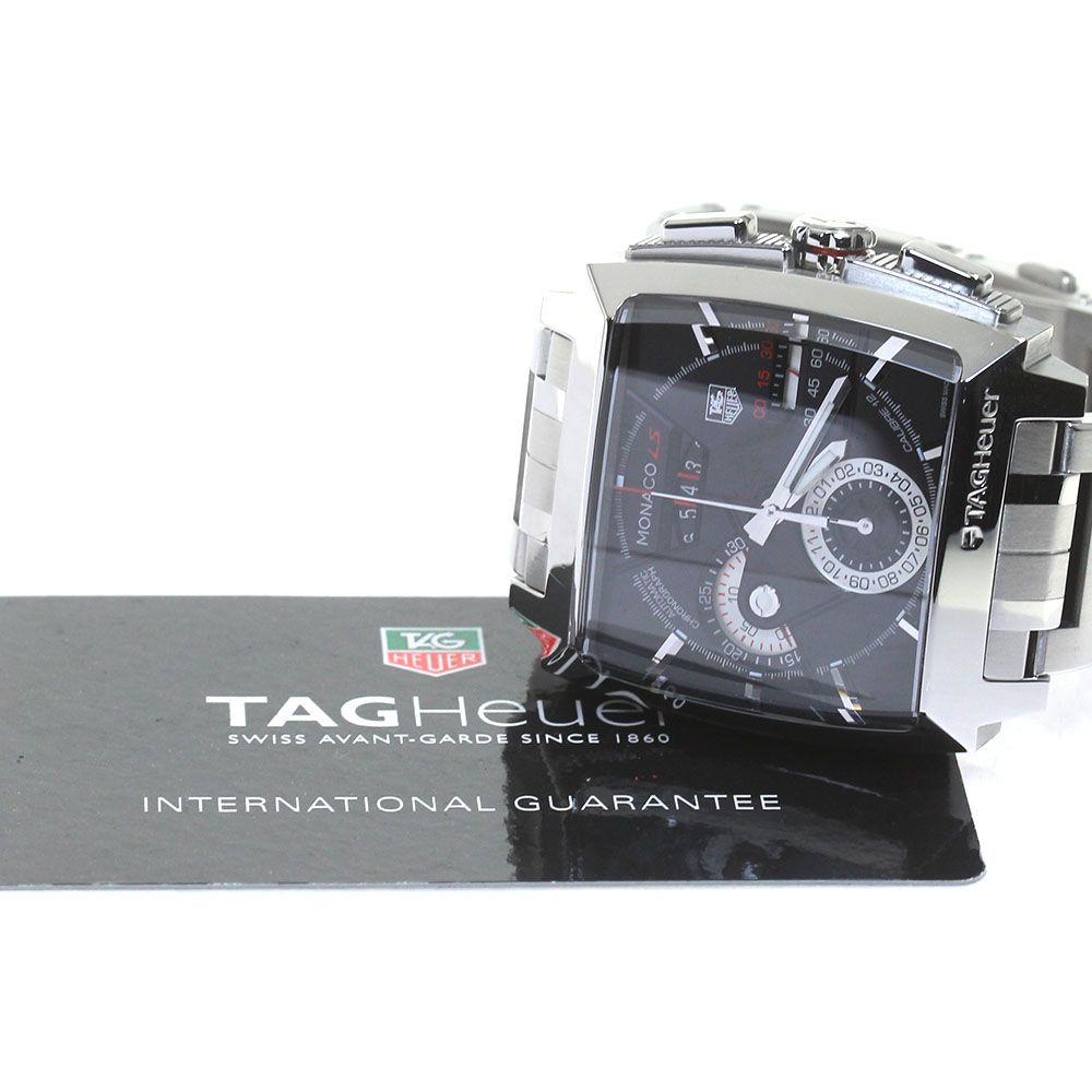 タグホイヤー TAG HEUER CAL2110.BA0781 モナコLS クロノグラフ パワーリザーブ 自動巻き メンズ良品保証書付き_813526  - メルカリ