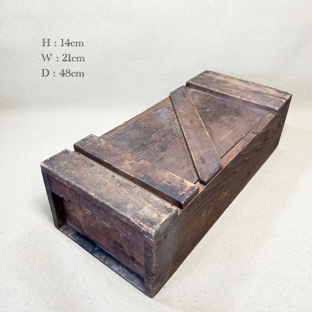 ⑧ ディスプレイ 古い 大工箱 アンティーク 古道具 古い家具 ◇古い 木