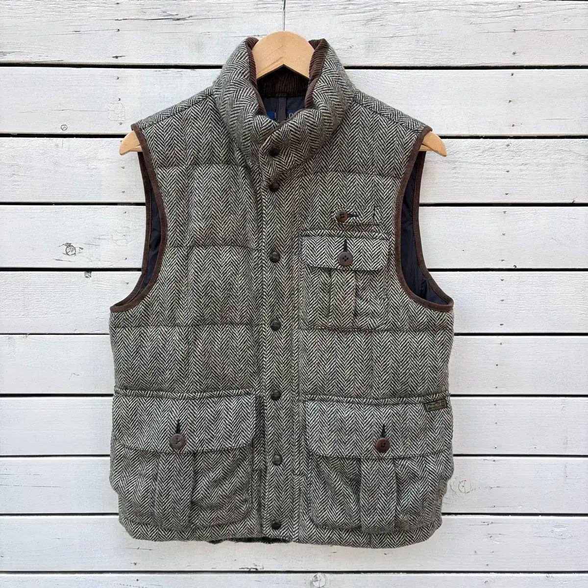 POLO ヘリンボーン ダックダウン ベスト