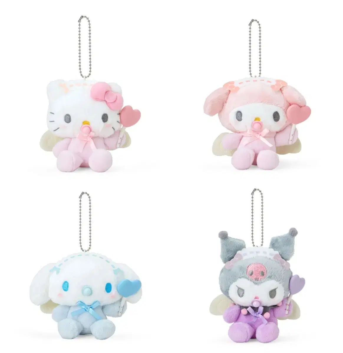 Sanrio(サンリオ) ベイビー エンジェルエンジェル キーリング ／ 正規品 新品 hello kitty(ハローキティ) マメル シーナ クロ