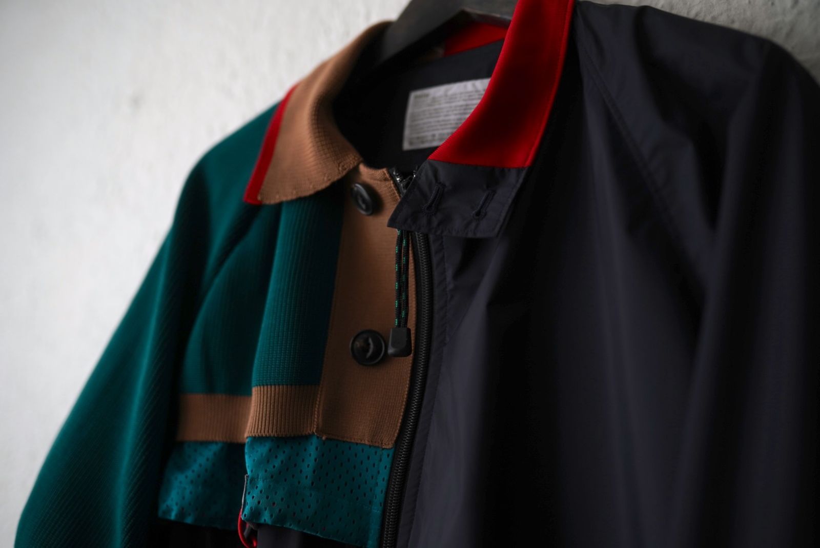 22SS Zip Brouson ポロシャツドッキングブルゾンジャケット / kolor 