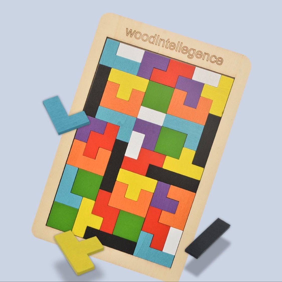 最安値級価格 Hombasisテトリス ブロックゲーム 図形 計算 知育 学習玩具 積み木おもちゃ 知恵パズル 図形モザイクパズル 教育セブンピース  組み合わせパズ