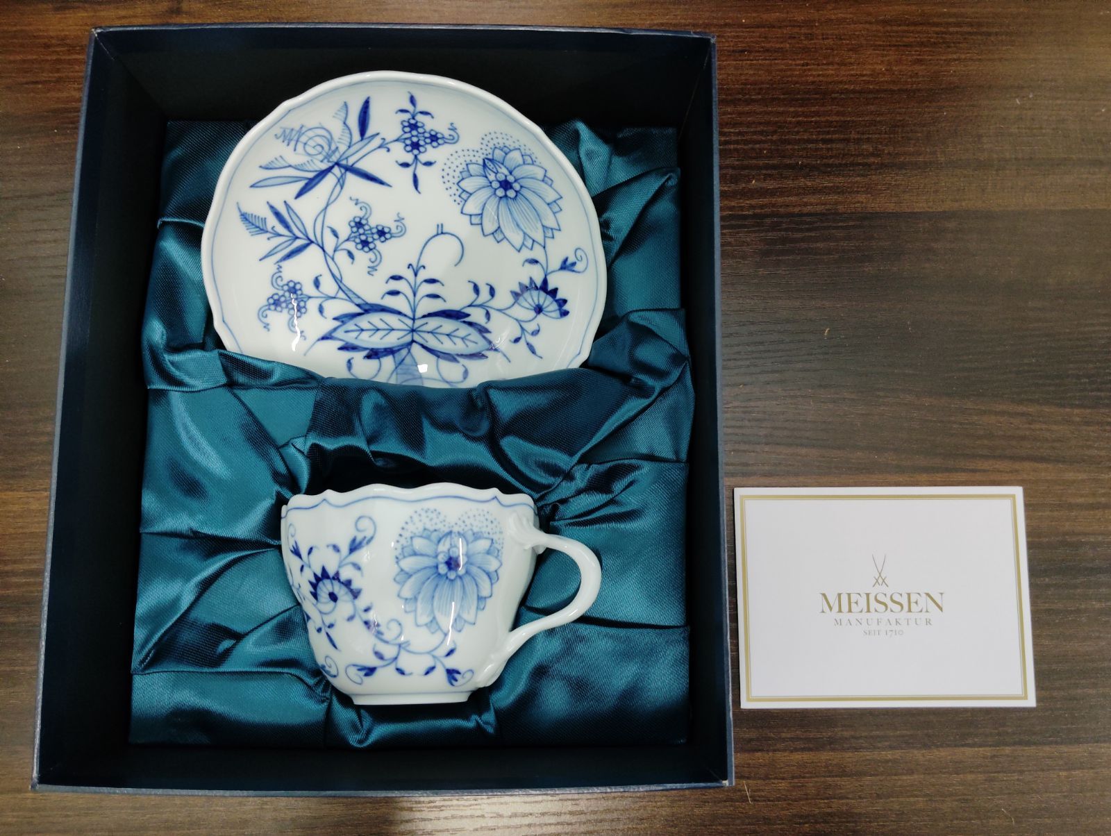 Meissen ブルーオニオン ティーカップソーサー マイセン ブルー 
