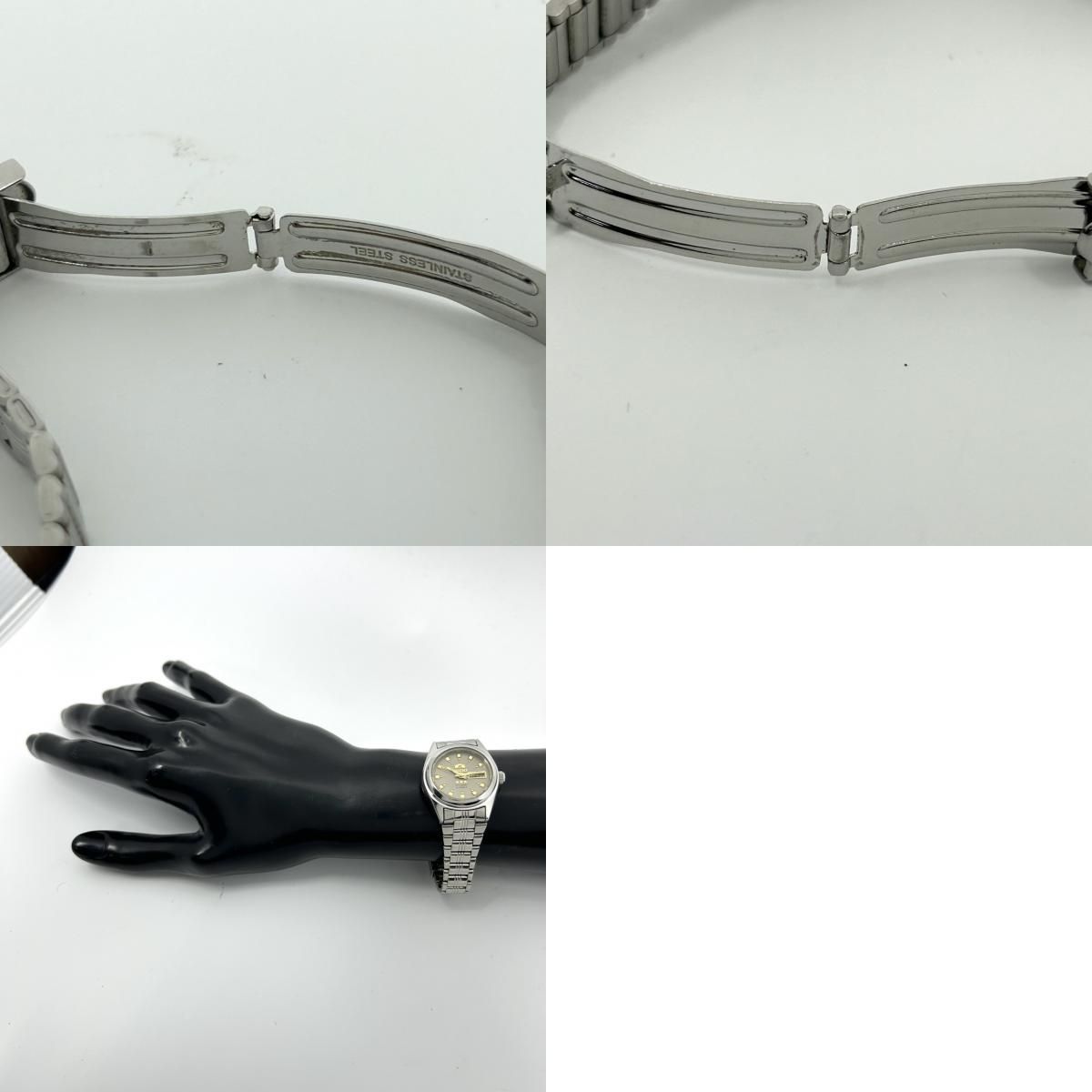 稼働品】ORIENT オリエント 腕時計 レディース Crystal スリースター 