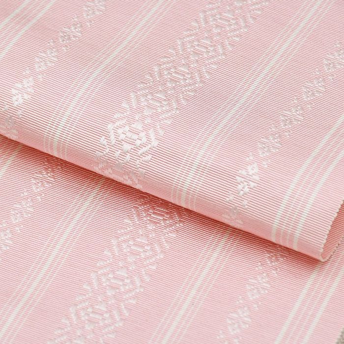 新品 通年 博多織 半幅帯 単衣 献上柄【 絹100％ 】 3献 本場