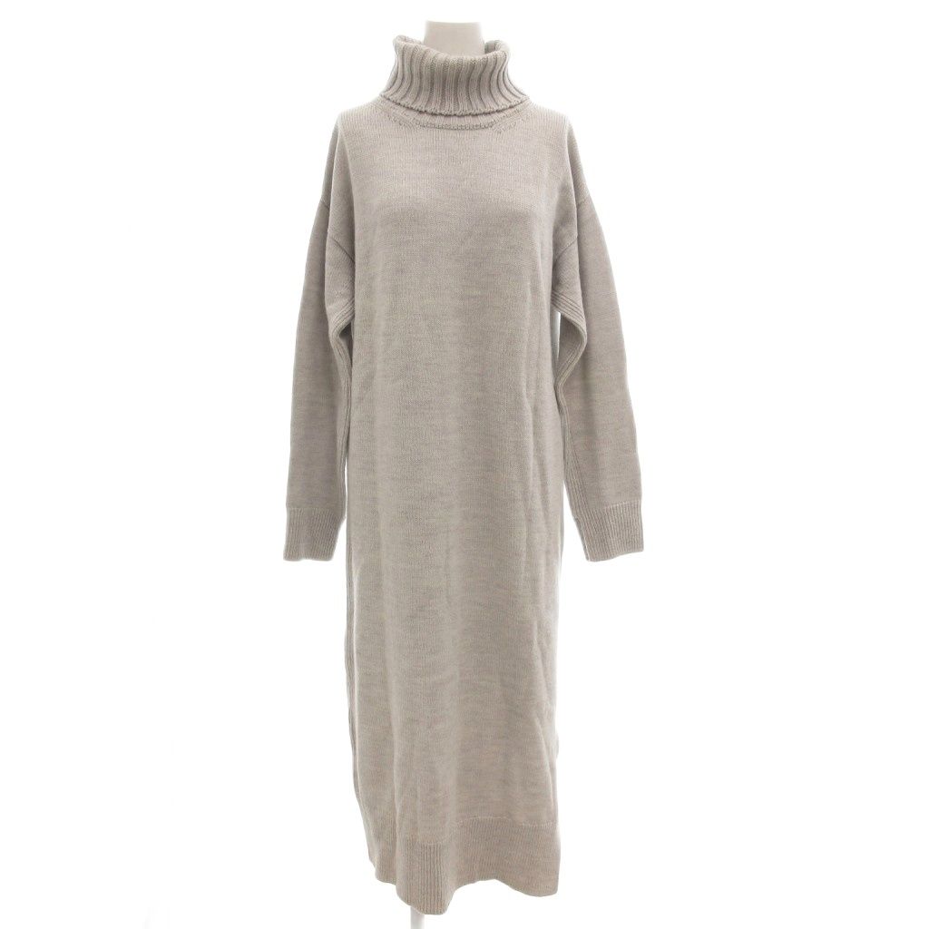 極美品 トゥモローランド マカフィー タートルネック ニットワンピース グレー マカフィー MACPHEE トゥモローランド ライトウール タートルネック