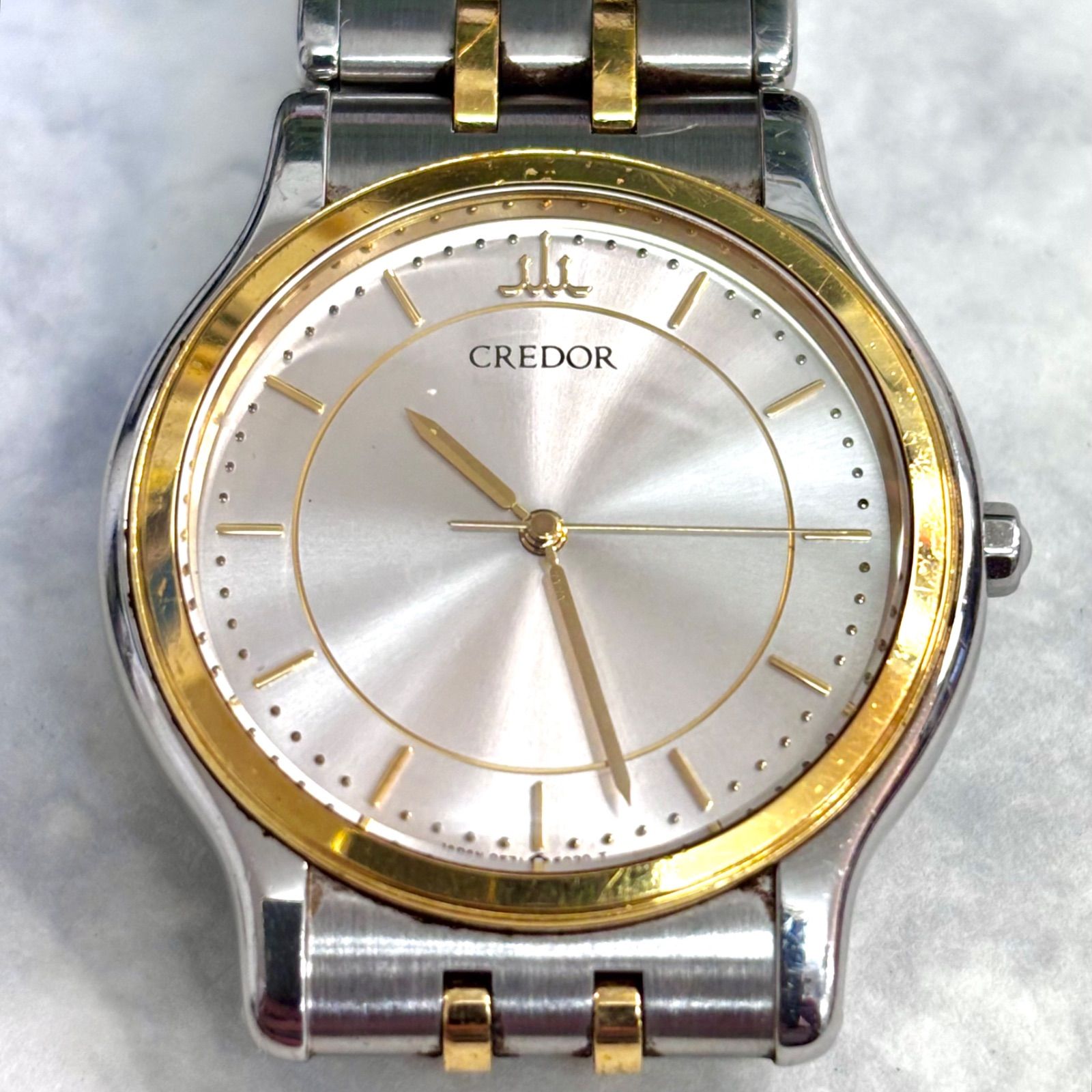 美品⭐️ SEIKOセイコー】 CREDOR クレドール 9571-6020 18KTベゼル(裏