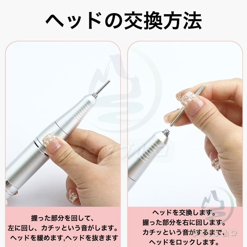 WSPT JAPAN ネイルマシン RIKI 35,000rpm ダークグレー みなもン先生おすすめ！】 ・充電式コードレス ハイトルクネイルマシン