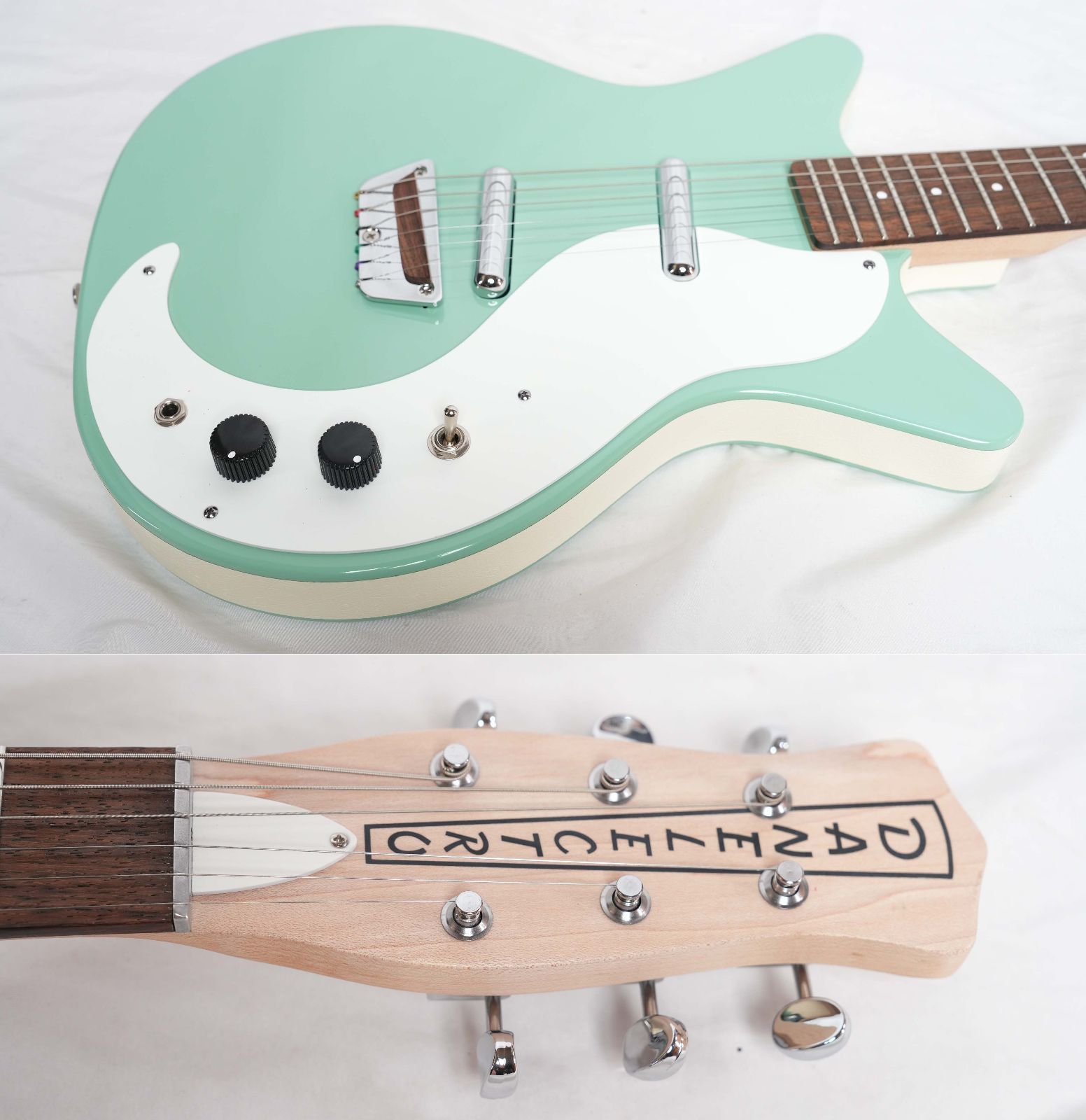 Danelectro 復刻モデル STOCK'59 V.AQUA 美品 Danelectro STOCK 59 V AQUA エレキギター（新品特価/送料無料