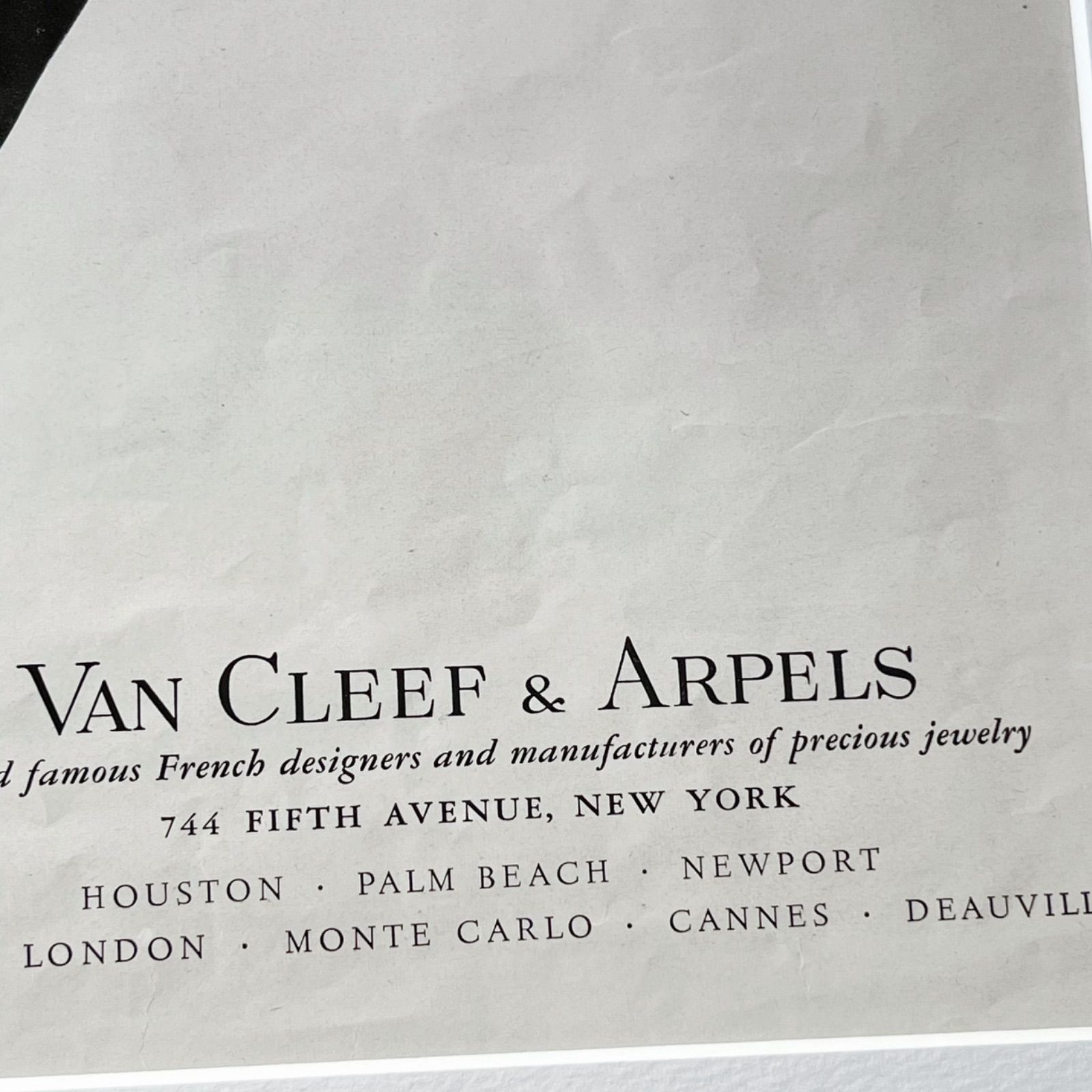 1958＞ Vancleef&Arpels ヴァンクリーフアーペル アドバタイジング