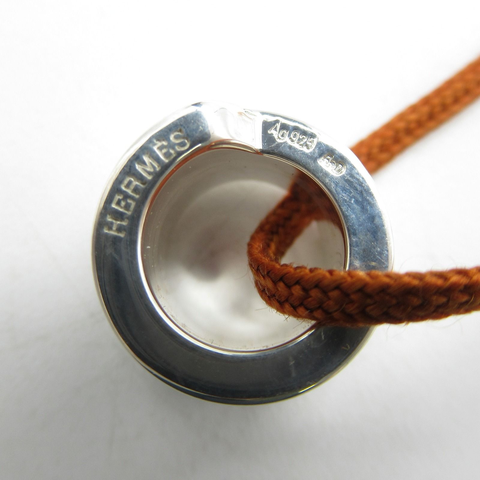 エルメス ムーブアッシュネックレス シルバー HERMES - HERMES(エルメス) ネックレス ムーブアッシュ シルバー