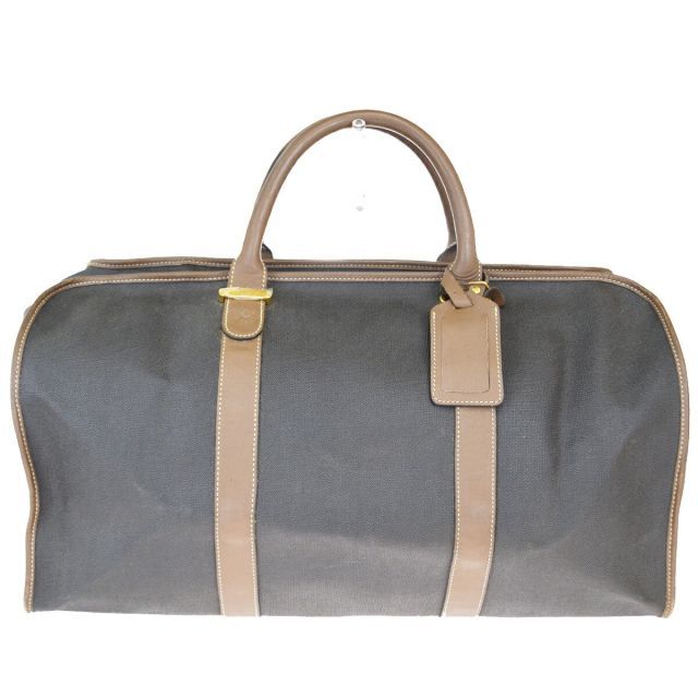 【中古】 ダンヒル(Dunhill) PVC，レザー ボストンバッグ カーキ 08GB839