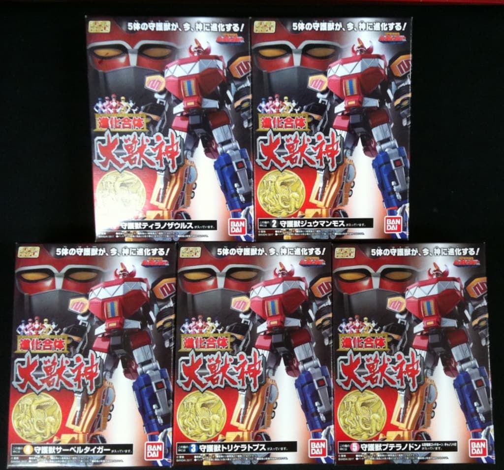 バンダイ スーパーミニプラ 進化合体 大獣神 恐竜戦隊ジュウレンジャー 全5種セット スーパーミニプラ 進化合体 大獣神
