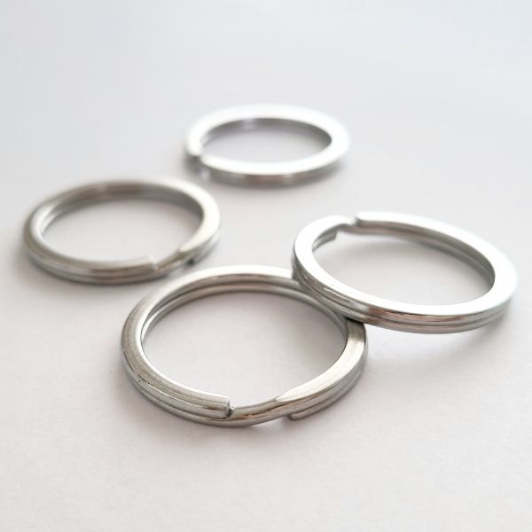 キーリング 【 28mm /4個 】 ステンレス シルバー キーホルダー