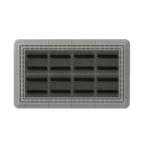 エバック ブラシハードマット 裏地なし Ｗ７５０×Ｄ４５０ｍｍ グレー F-117-3-GR 山崎産業