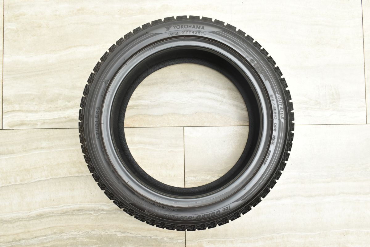 YOKOHAMA ice GUARD iG50 PLUS 215/45R16 16インチ スタッドレス 4本 2018年製 バリ溝 VW/ポロ audi/A1等　(MTC265)クレジットカード QRコード決済可能 良好品】ヨコハマ アイスガード iG50プラス 215/45R16 4本セット MR-S